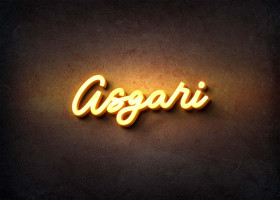 Glow Name Profile Picture for Asgari