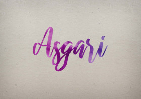 Asgari Watercolor Name DP