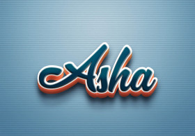 Cursive Name DP: Asha