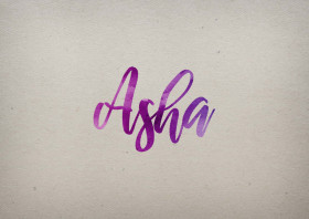 Asha Watercolor Name DP