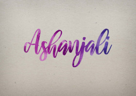 Ashanjali Watercolor Name DP
