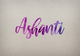 Ashanti Watercolor Name DP