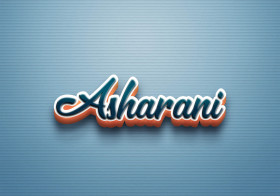 Cursive Name DP: Asharani