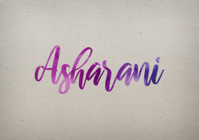 Asharani Watercolor Name DP