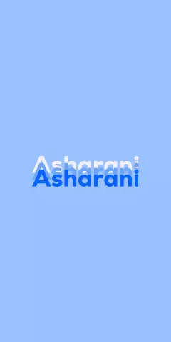 Name DP: Asharani