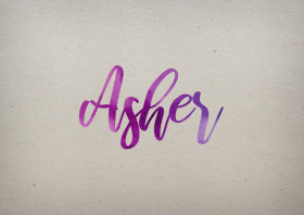 Asher Watercolor Name DP