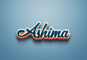 Cursive Name DP: Ashima