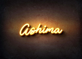 Glow Name Profile Picture for Ashima