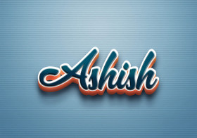 Cursive Name DP: Ashish
