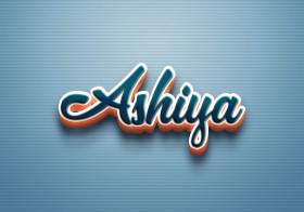 Cursive Name DP: Ashiya