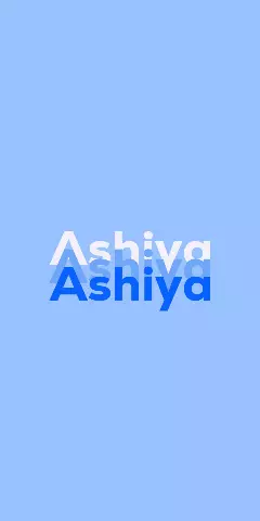 Name DP: Ashiya