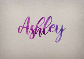 Ashley Watercolor Name DP