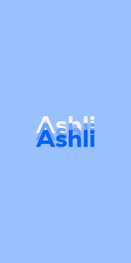 Name DP: Ashli