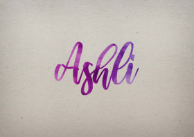 Ashli Watercolor Name DP