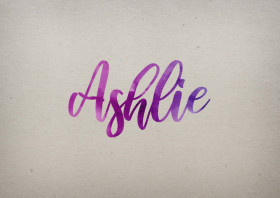 Ashlie Watercolor Name DP