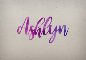 Ashlyn Watercolor Name DP