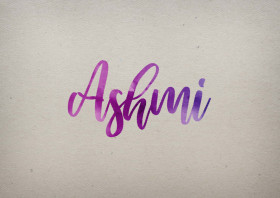 Ashmi Watercolor Name DP