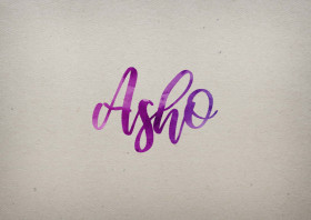 Asho Watercolor Name DP