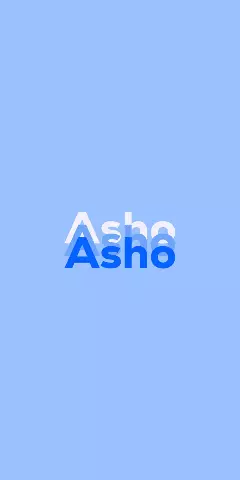 Name DP: Asho
