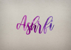 Ashrfi Watercolor Name DP