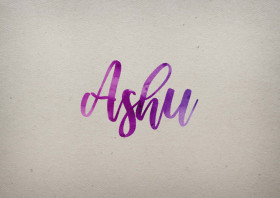Ashu Watercolor Name DP