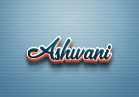 Cursive Name DP: Ashwani