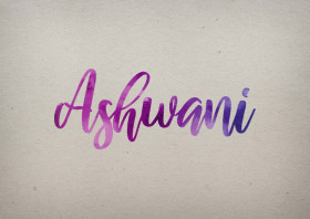 Ashwani Watercolor Name DP