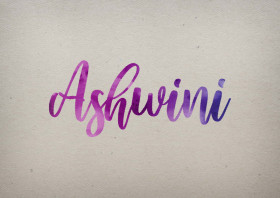 Ashwini Watercolor Name DP