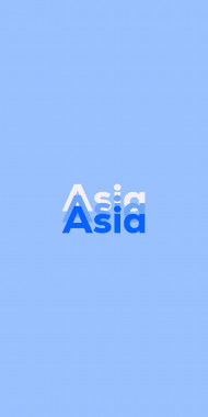 Name DP: Asia