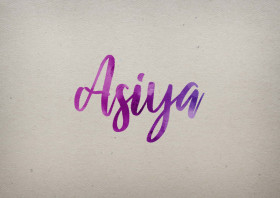 Asiya Watercolor Name DP