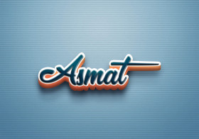 Cursive Name DP: Asmat