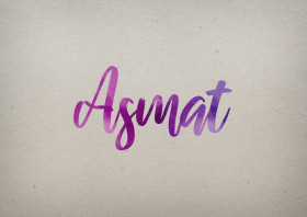 Asmat Watercolor Name DP
