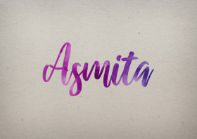Asmita Watercolor Name DP