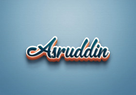 Cursive Name DP: Asruddin