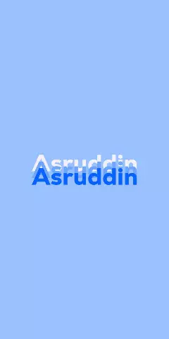 Name DP: Asruddin