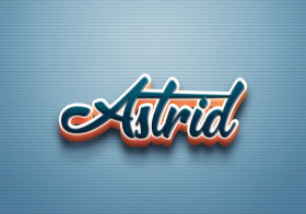Cursive Name DP: Astrid