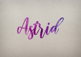 Astrid Watercolor Name DP