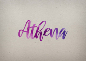 Athena Watercolor Name DP