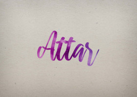 Attar Watercolor Name DP