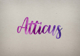 Atticus Watercolor Name DP
