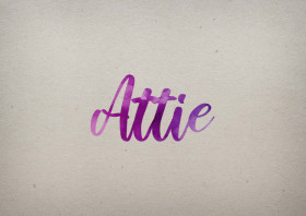 Attie Watercolor Name DP