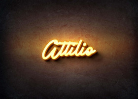 Glow Name Profile Picture for Attilio