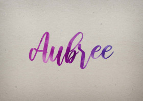 Aubree Watercolor Name DP