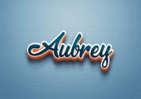 Cursive Name DP: Aubrey
