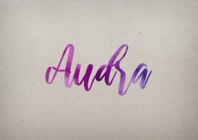 Audra Watercolor Name DP