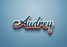 Cursive Name DP: Audrey