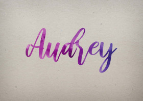 Audrey Watercolor Name DP