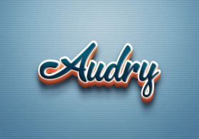 Cursive Name DP: Audry