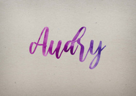 Audry Watercolor Name DP