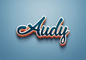 Cursive Name DP: Audy